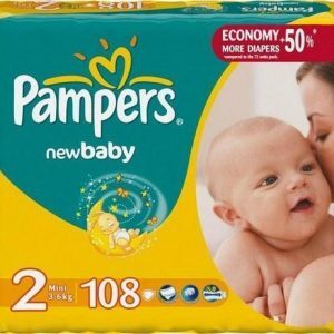 PAMPERS 108pcs Mini Diapers