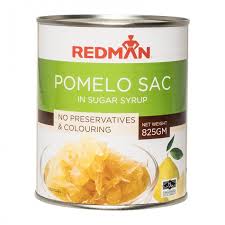 PANNED POMELO SACS IN SYRUP